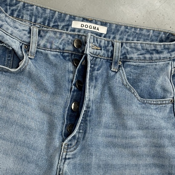 DOGMA Jeans Light Wash Blue Straight Leg Juniors Size 9 - Picture 7 of 11